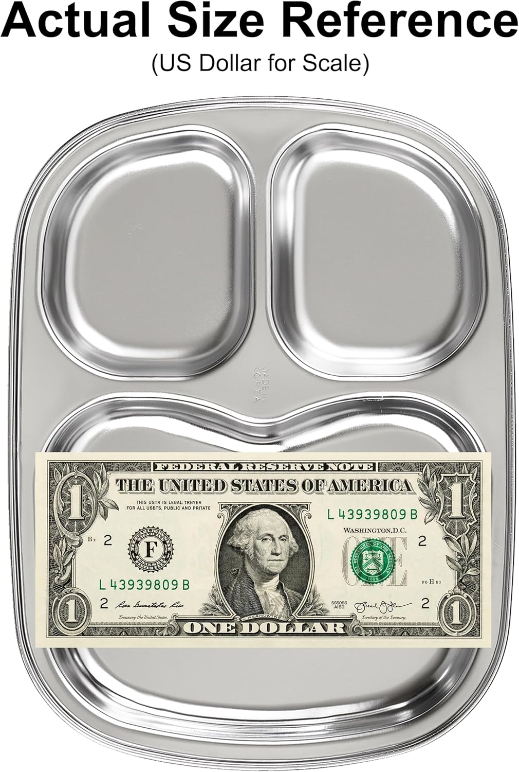Stainless Steel Divided Toddler Plates with Dual Suction, Premium Korean 304 Steel, Electro-Polished, No Black Residue, Baby & Little Kids Food Tray Feeding Set – 2 Plates + 2 Bases (Sage & Sand)