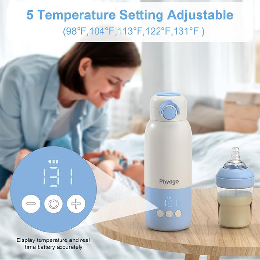 Portable Bottle Warmer for Travel, on The go for Formula, Breastmilk