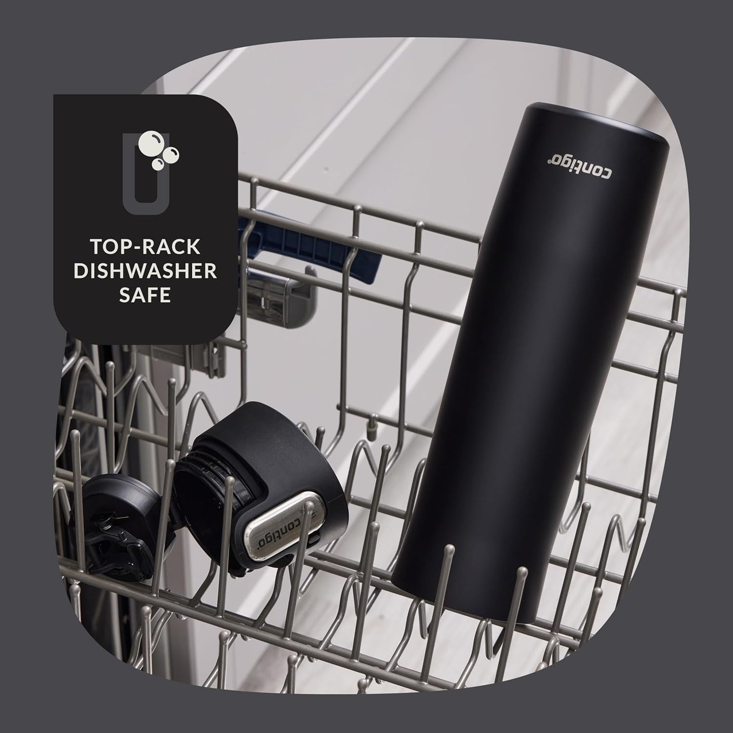 AUTOSEAL West Loop Vacuum-Insulated Stainless Steel Travel Mug with Easy-Clean Lid 16 oz