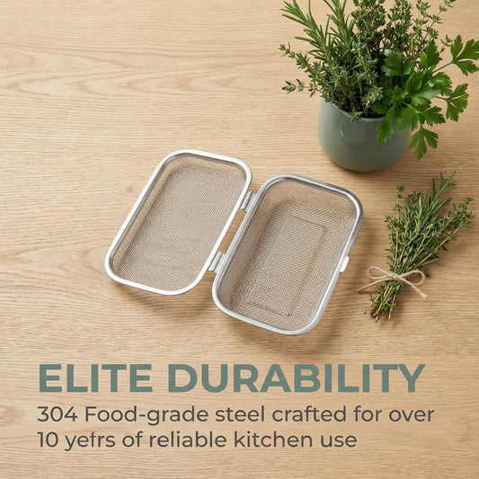 Stainless Steel Dishwasher Basket for Utensils - 18/8 Food-Grade, Custom Fit Size Secure Hold Design Prevents Slipping | Food-Grade Metal & 10-Mesh Drying Tech