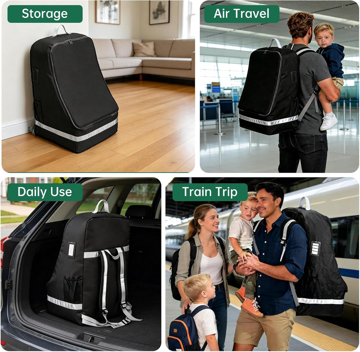 Car Seat Travel Bag Compatible with Graco, Infant Car Seat Travel Bag for Airport, Padded Car Seat Carrier Bag for Airport Fits Graco Most Baby & Infant Car Seats for Airport Baby Travel