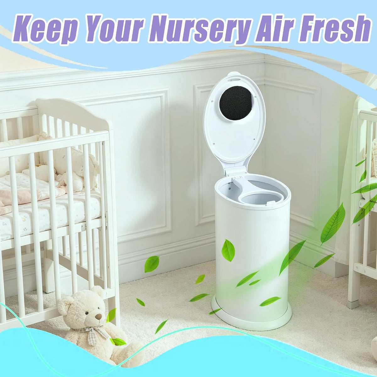 12PCS Activated Charcoal Filter Refills for Ubbi Diaper Pails