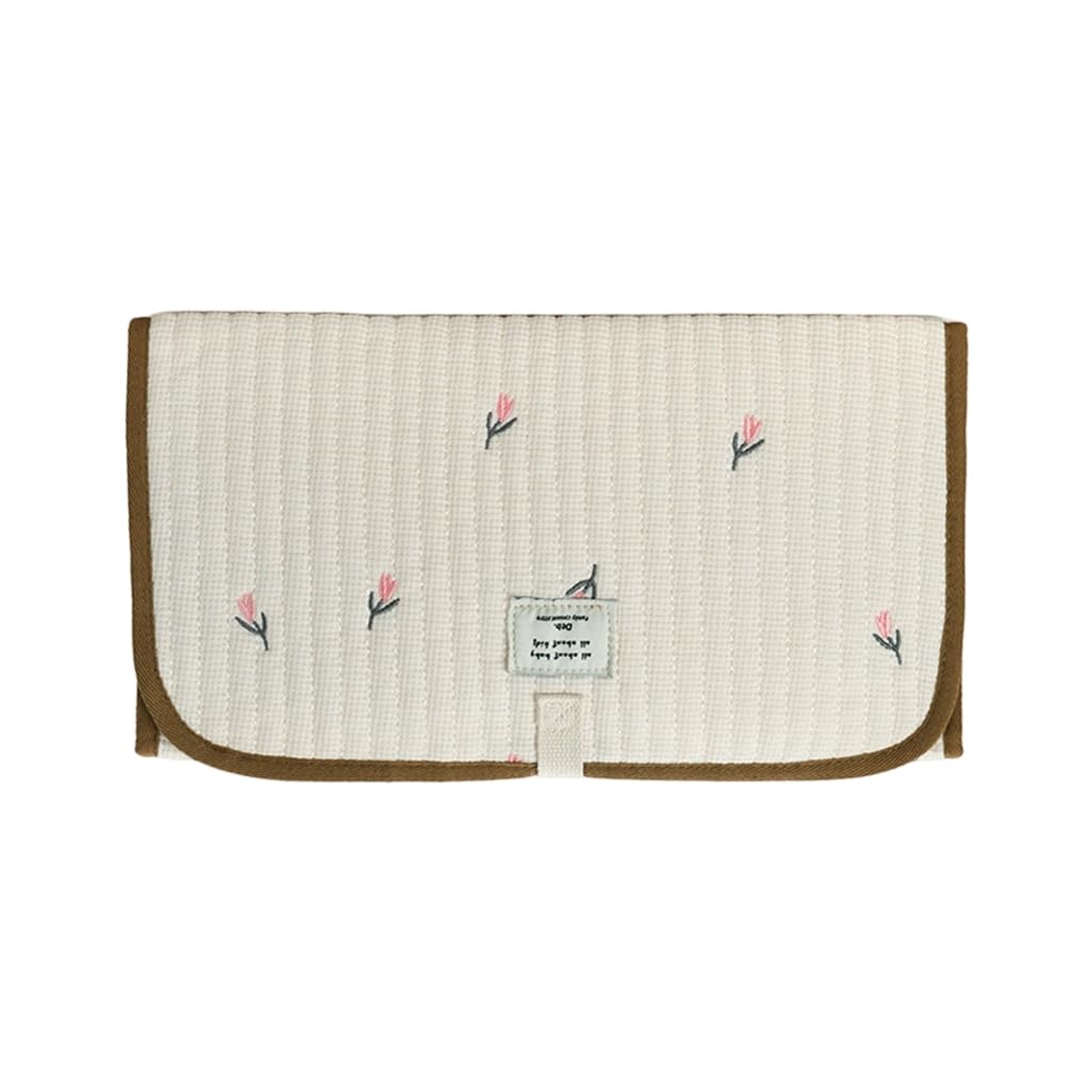 Portable Baby Changing Pad Foldable & Water Proofing Mat Built-in Mesh Pocket for Newborns and Parents During Travel (Bear)