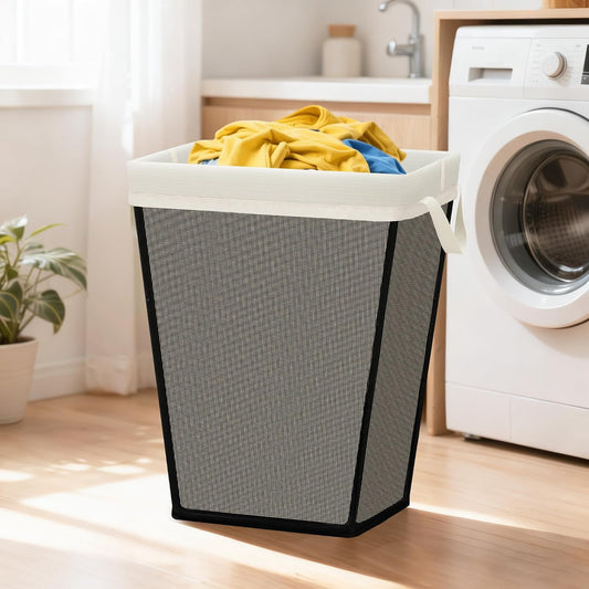 75L Laundry Hamper, Space Saving Freestanding Clothes Basket with Iron Frame, Dirty Clothes Storage Bin with Removable Washable Liner for Bedroom, Bathroom, Dorm, Closet, Apartment, Beige