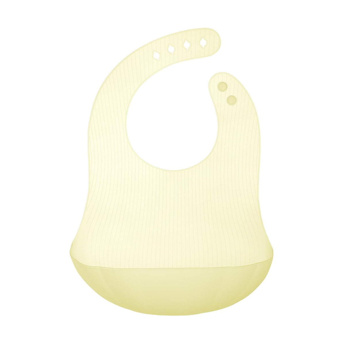 Advanced Feeding Set Fold N Go Silicone Baby Bib w Travel Case (Lemon)
