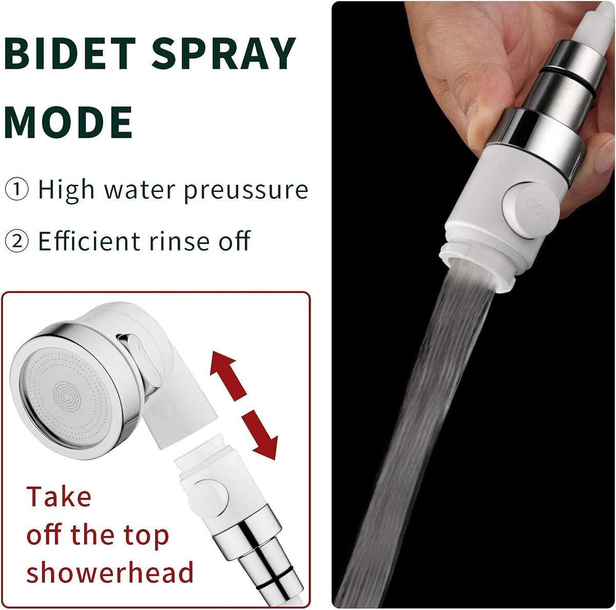 Sink Faucet Sprayer Attachment Hair Pet Rinser Showerhead with Stop Water-saving Function