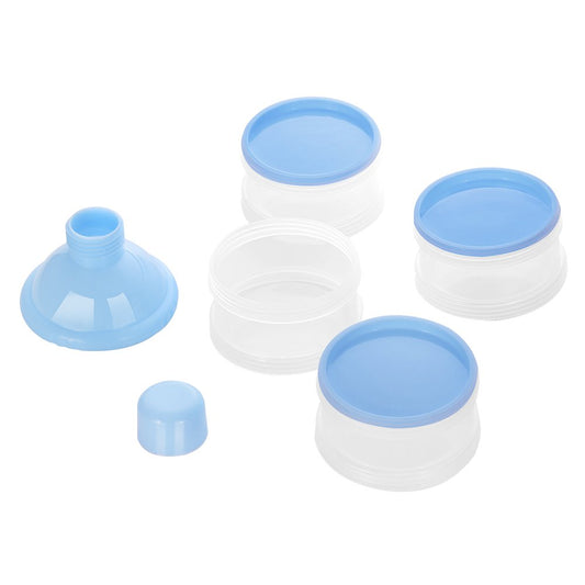 Formula Dispenser On The Go, 4 Compartments Stackable Formula Container for Travel, Baby Milk Powder Kids Snack Container, BPA Free 