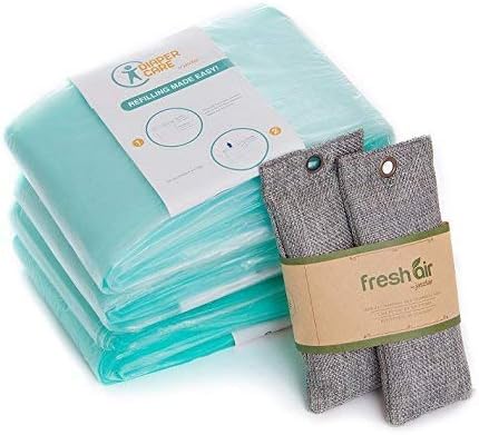 Refill Bags for Dekor Plus Diaper Pail - 4 Pack Odor-Control Liners