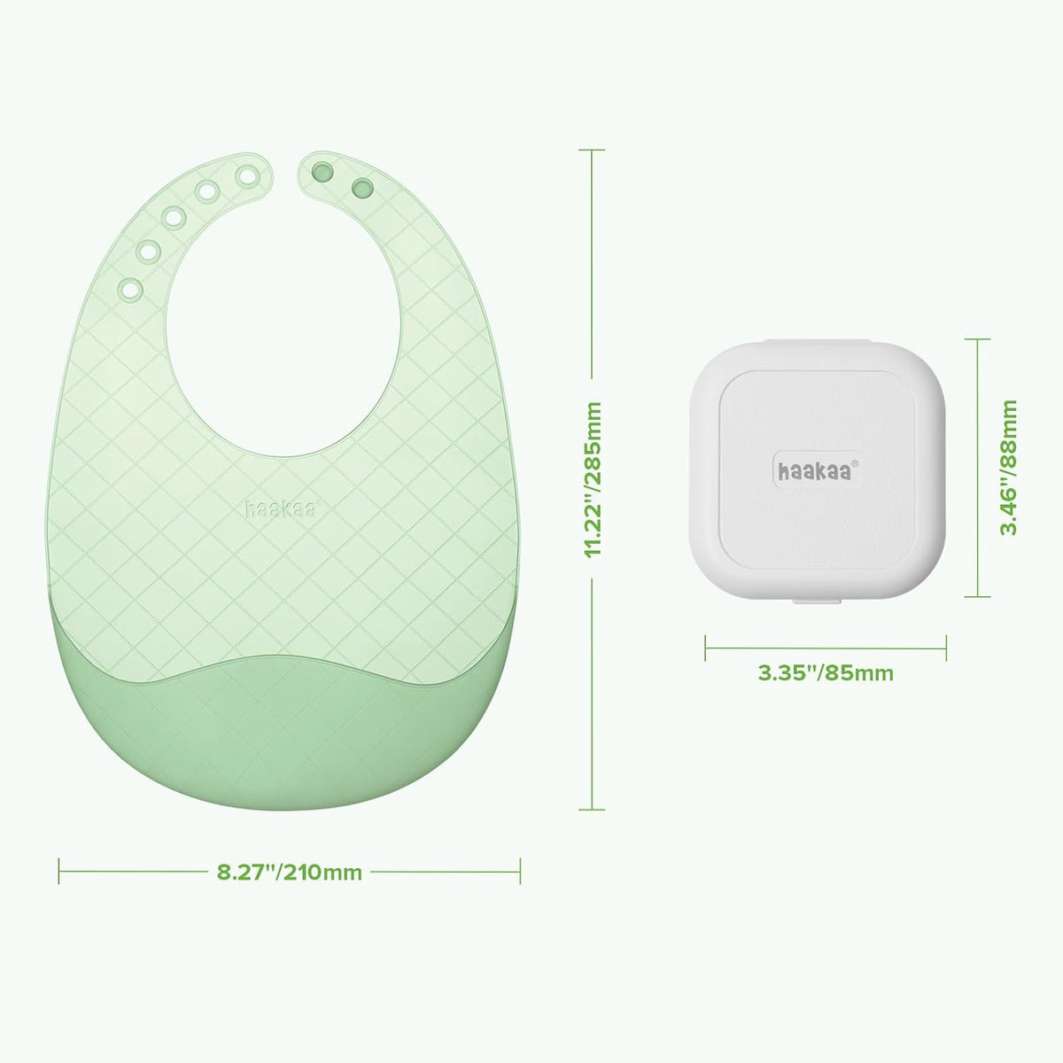 Lightweight Silicone Pocket Bib – Ultra-Light & Foldable Travel Silicone Baby Bibs with Deep Food Catcher Pocket, Adjustable Waterproof Design, Baby Feeding Essentials