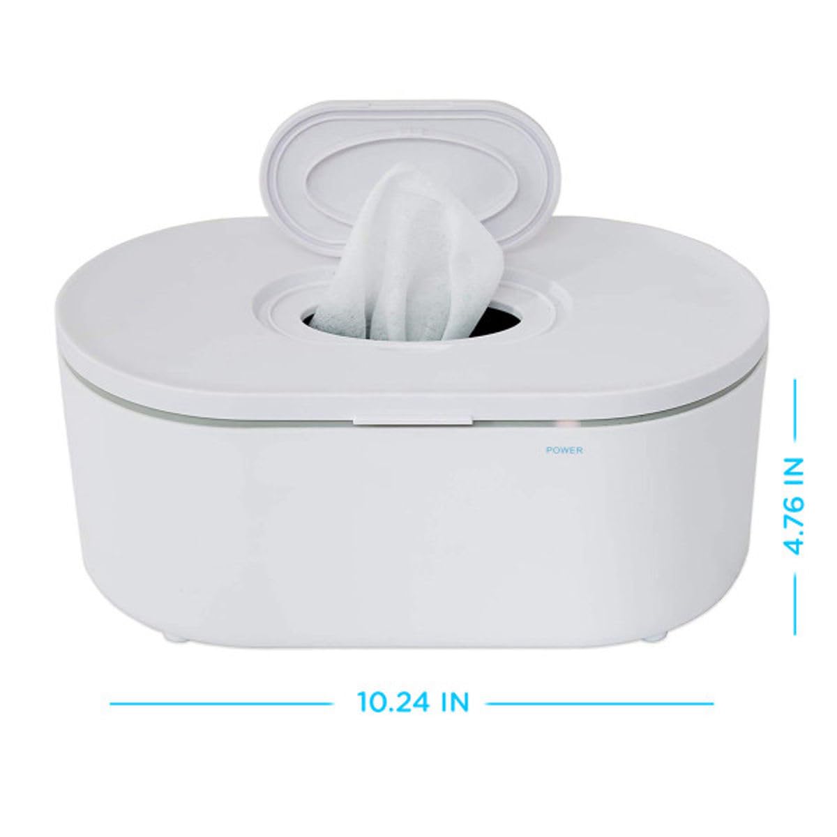 Wipe Warmer - Large Capacity Wipe Warmer and Baby Wet Wipes Dispenser with Even Warming and Built-In Nightlight - Newborn Essentials (White)