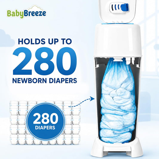 Diaper Pail Refill Bags for Diaper Genie, 5-Pack, 1400 Count