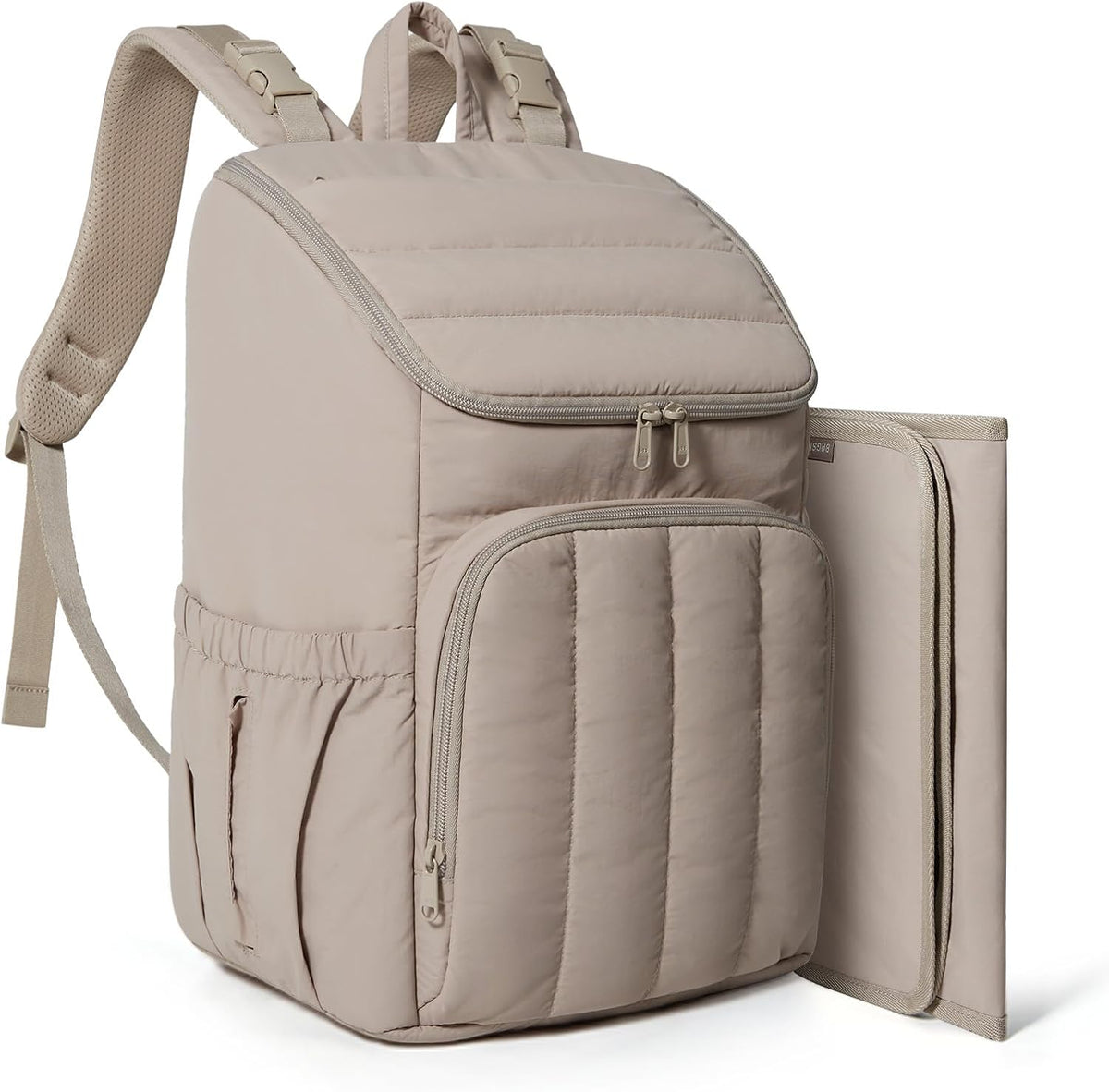 Diaper Bag Backpack with Changing Pad, Insulated Bottle Holders