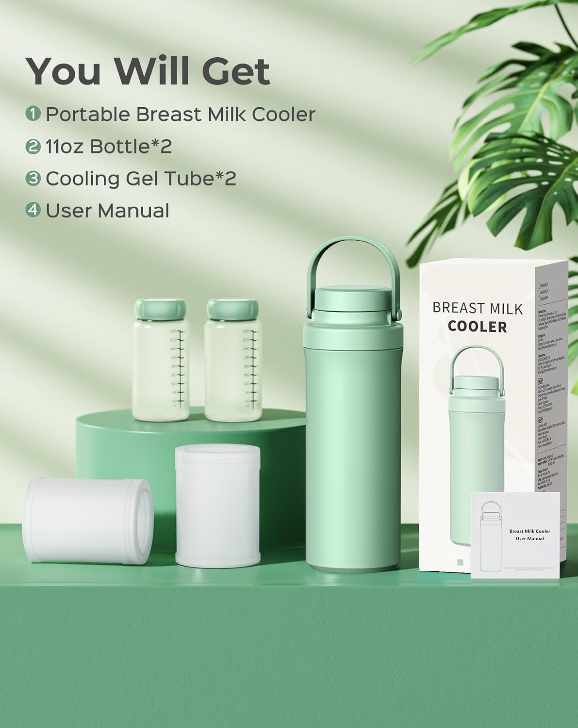22oz Breast Milk Cooler Bottle, 24H Ice-Free Cooling