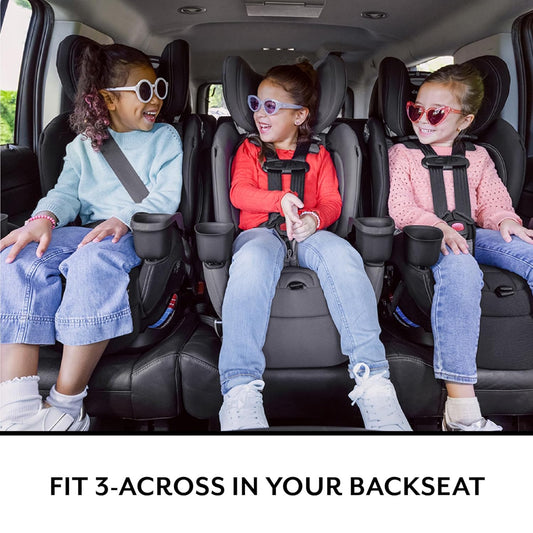 All4Stages Slim Plus Canopy 4-in-1 Convertible Car Seat (Baker Gray)