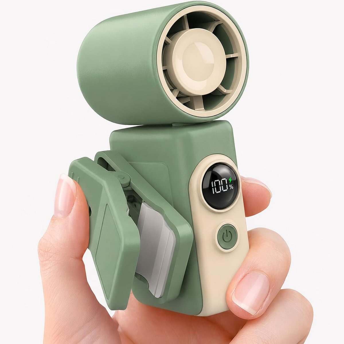 Clip-On Portable Fan for Strollers, Handheld Turbo Fan for Travel