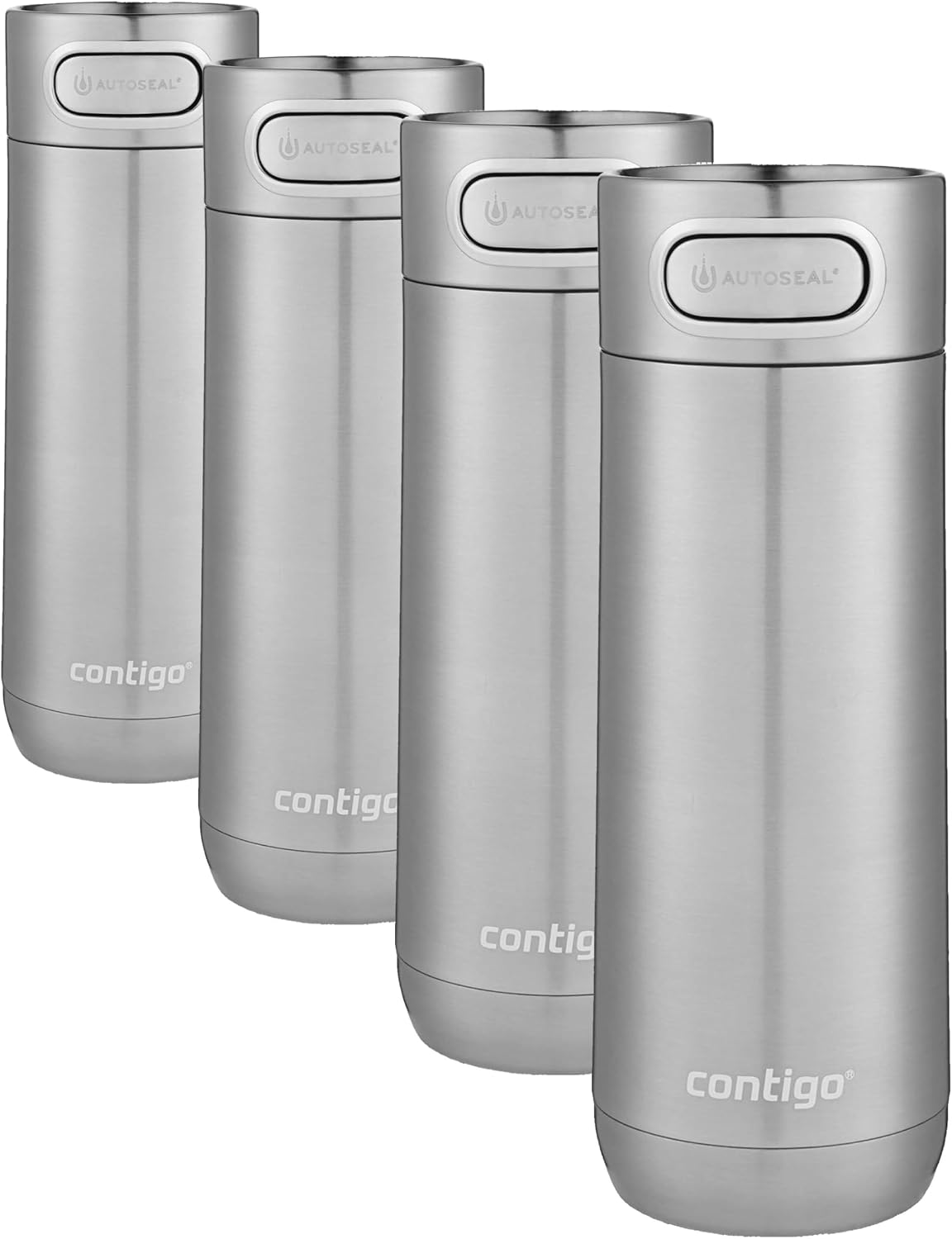 Luxe Vacuum-Insulated Stainless Steel Thermal Travel Mug 16 Ounces Stainless Steel