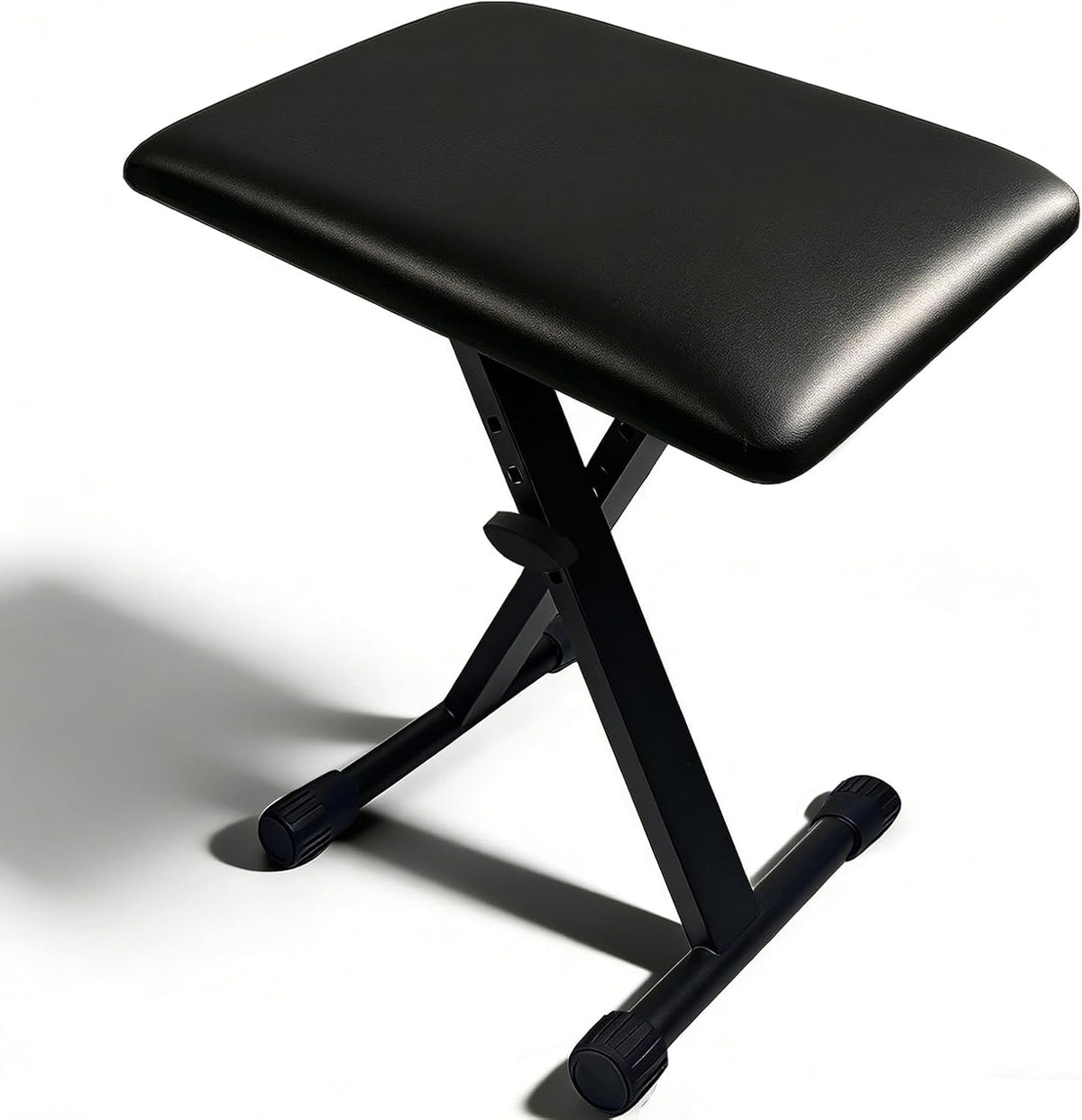 Piano Stool,Piano Bench,Keyboard Bench X-Style Height Adjustable 16-20in Padded Cushion Piano Stool Bench Keyboard Chair for Keyboards Piano. (Thin Version)