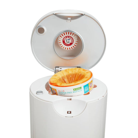 ® Step Diaper Pail Bundle - Includes Diaper Pail, Refill Rings, Bags and Baking Soda Puck