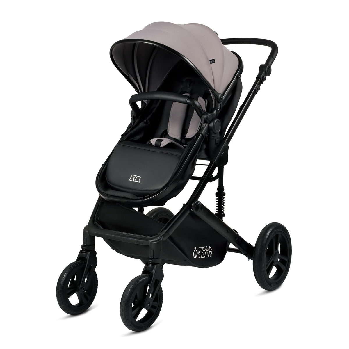 2-in-1 Foldable Baby Stroller – Newborn to Toddler Stroller with Extendable Canopy, 5-Point Harness & Large Storage Basket – One Hand Fold