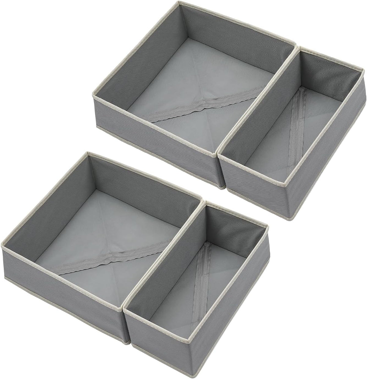 Underwear Drawer Organizer, 2 Pack, Khaki