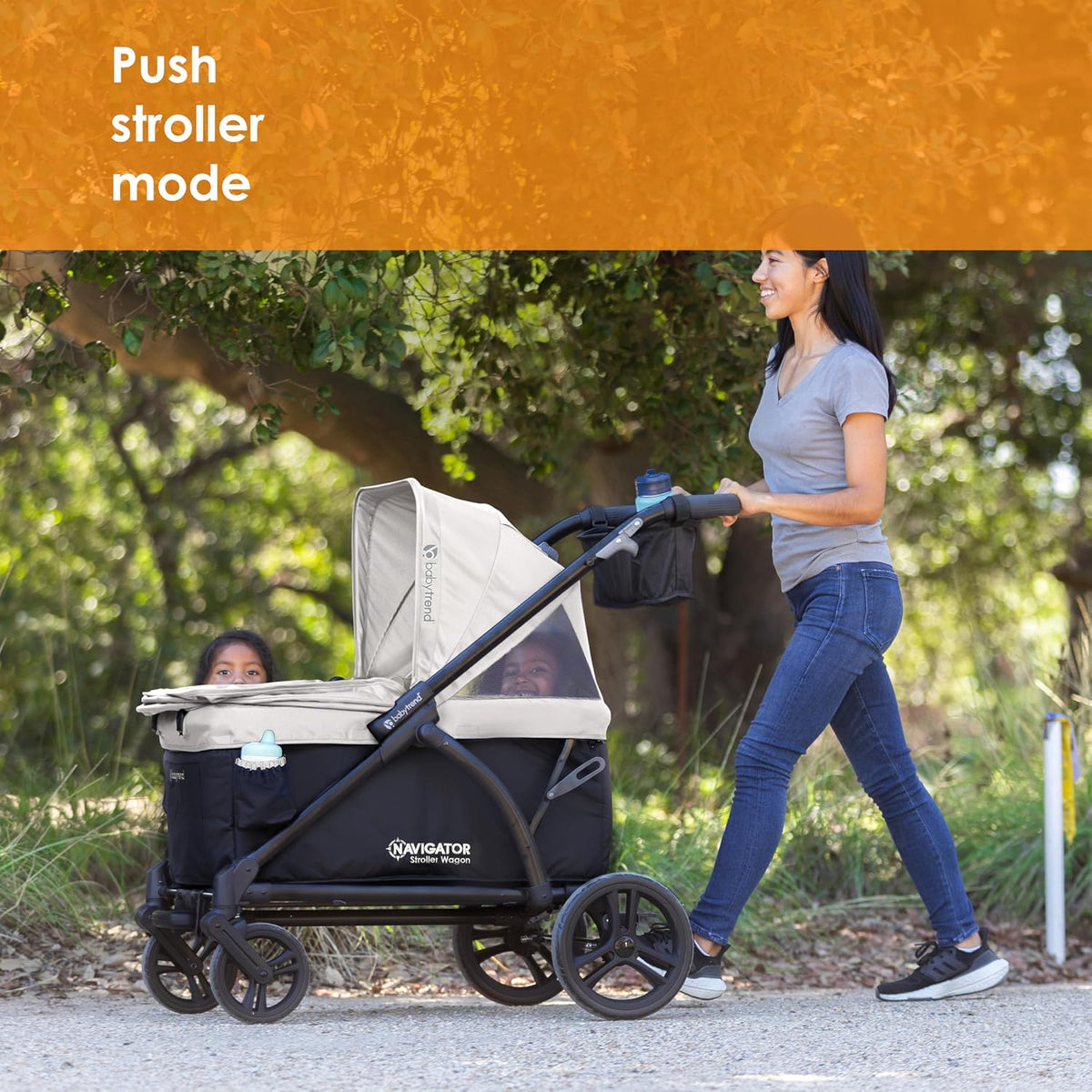 Expedition 2-in-1 Push/Pull Wagon with Canopy, Liberty Midnight - Colors A