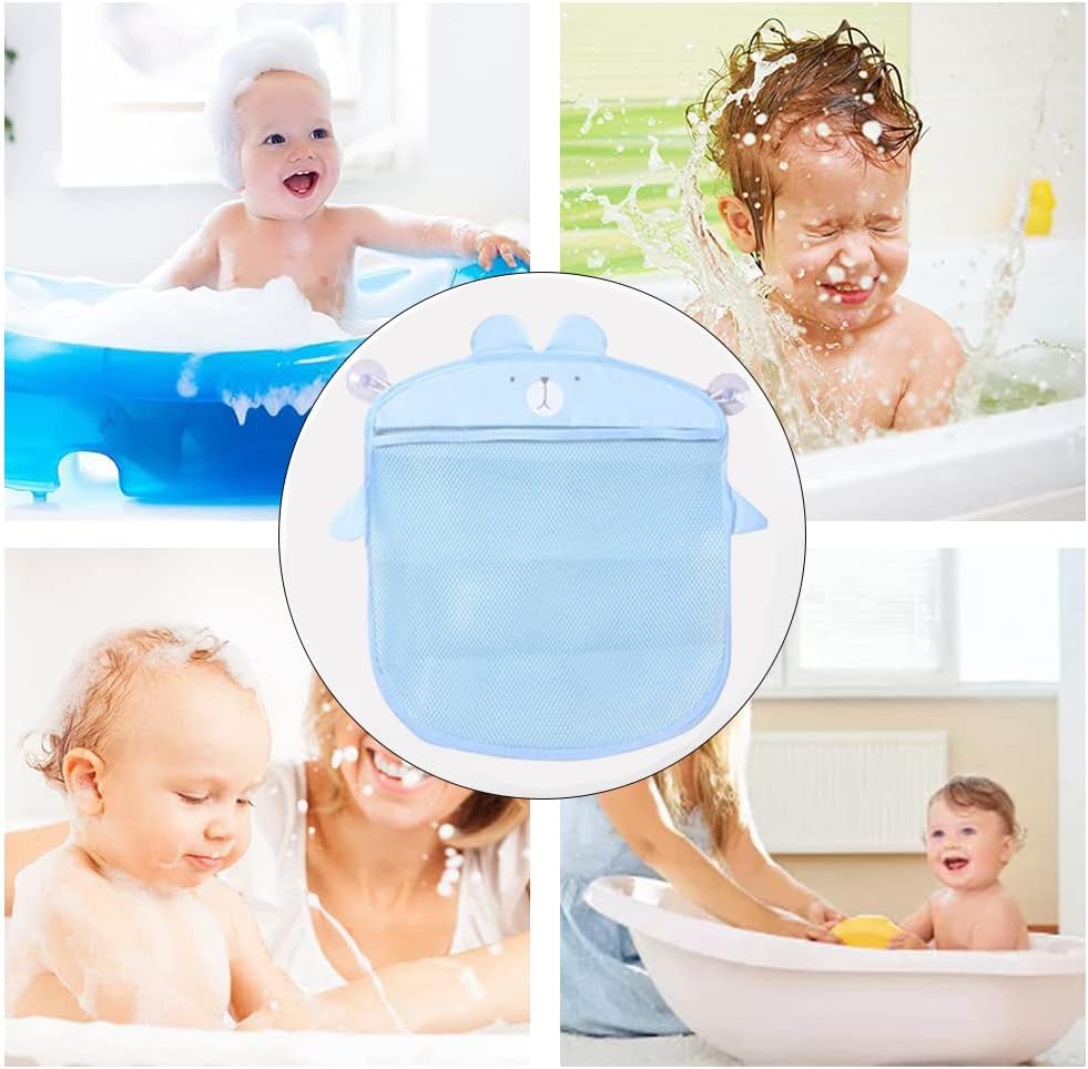 Bath Toys Organizer Bag,Quick Dry Storage Net,Cute Mesh Bath Toy Storage,Hanging Toy Organiser,Bathroom Mesh Organiser Bag