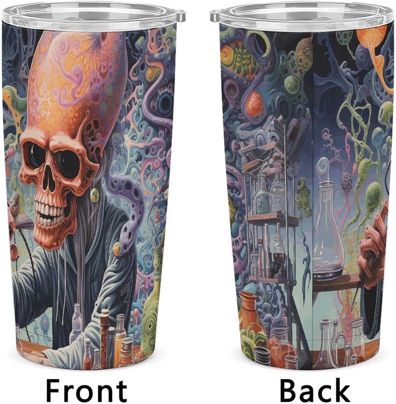 20 OZ Tumbler Work on Desk Travel Coffee Mug Stainless Steel Insulated Coffee Tumbler Leak Proof Reusable Coffee Cups with Lids And Straw Thermos Water Bottle for Hot And Cold Drink