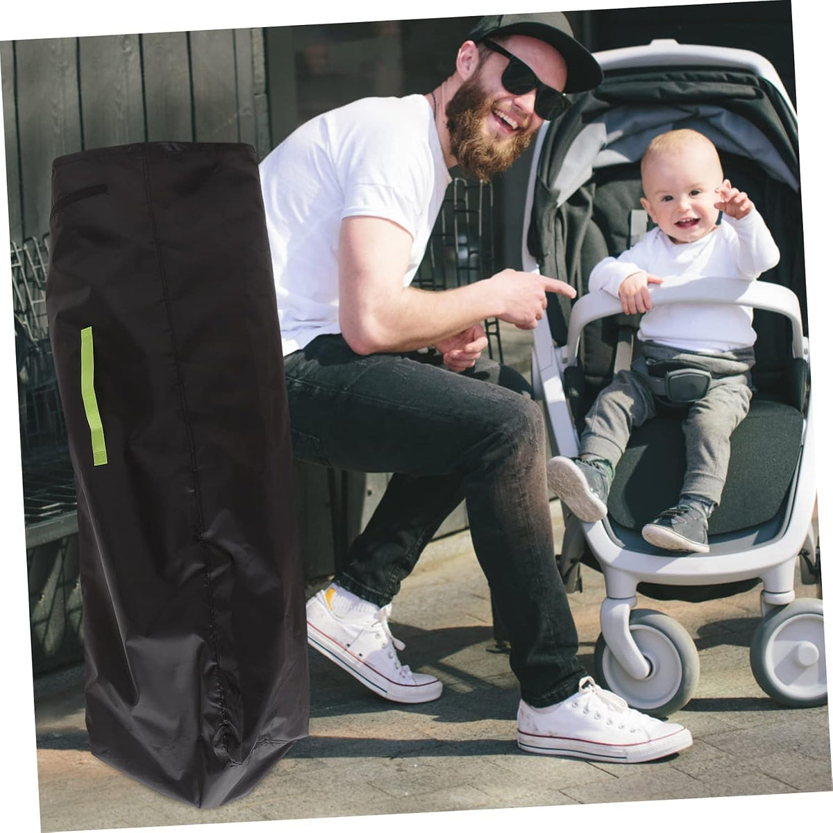 Stroller for Airplane Multi-function Storage Bag Single Shoulder Strap for Easy Carrying of Stroller during Travel
