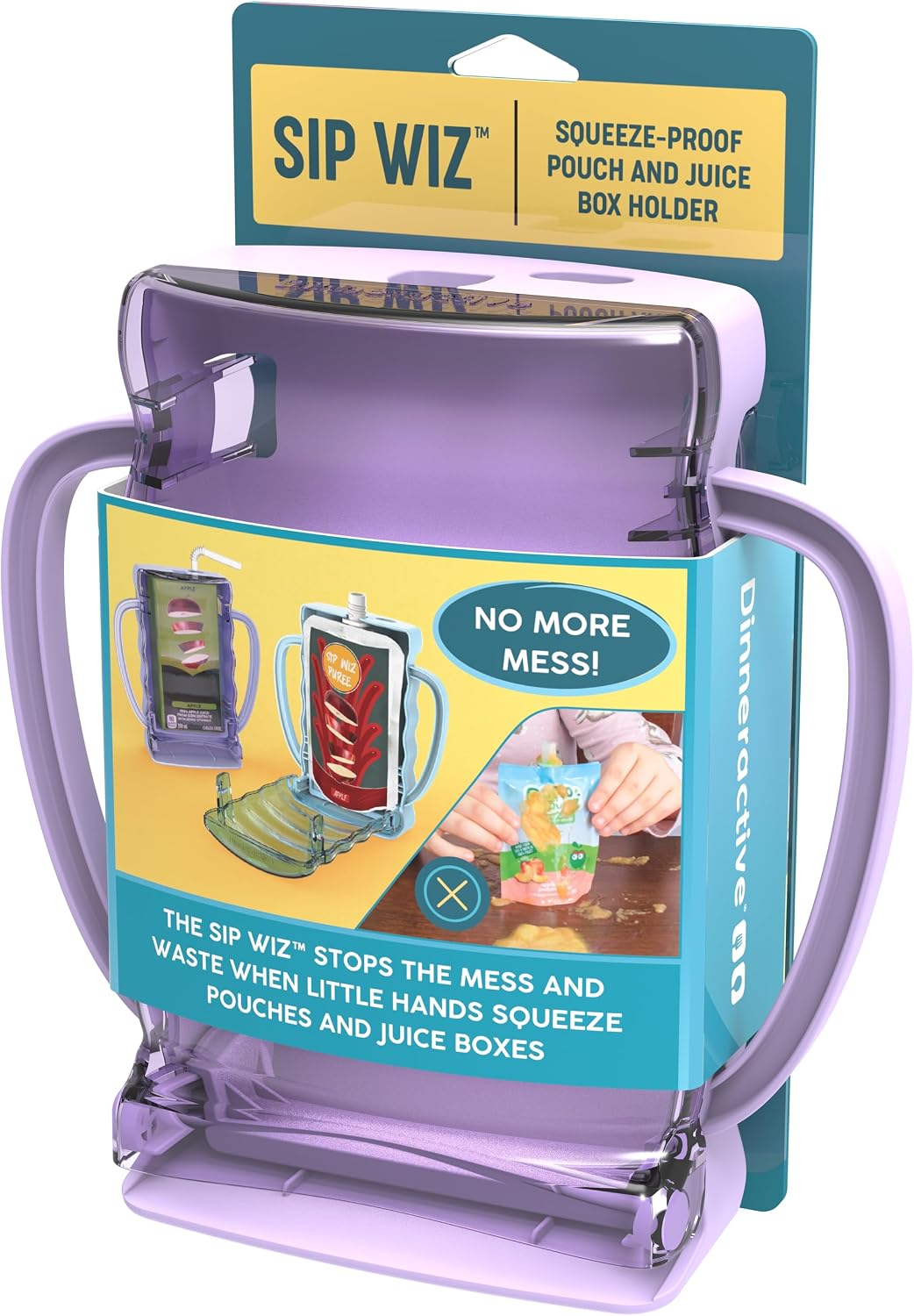 Sip Wiz - Baby Pouch Holder No Squeeze Pouch Food Pouches & Juice Box Holder - Anti-Squeeze Yogurt Pouch Reusable Toddler Essentials