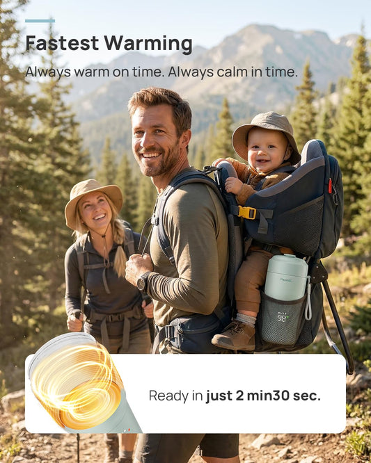 2X Faster Portable Baby Bottle Warmer Pro for Travel