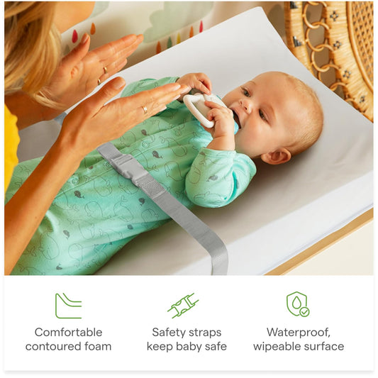® Secure Grip Waterproof Baby Changing Pad, 14.75 x 31, White