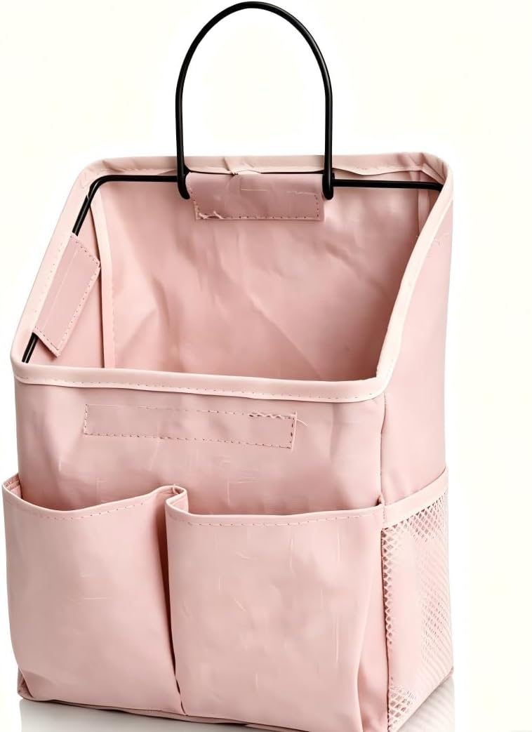 Linen Hanging Storage Bag, Multi Pocket Wall Organizer for Bedroom, Shower, Dorm, Baby Room
