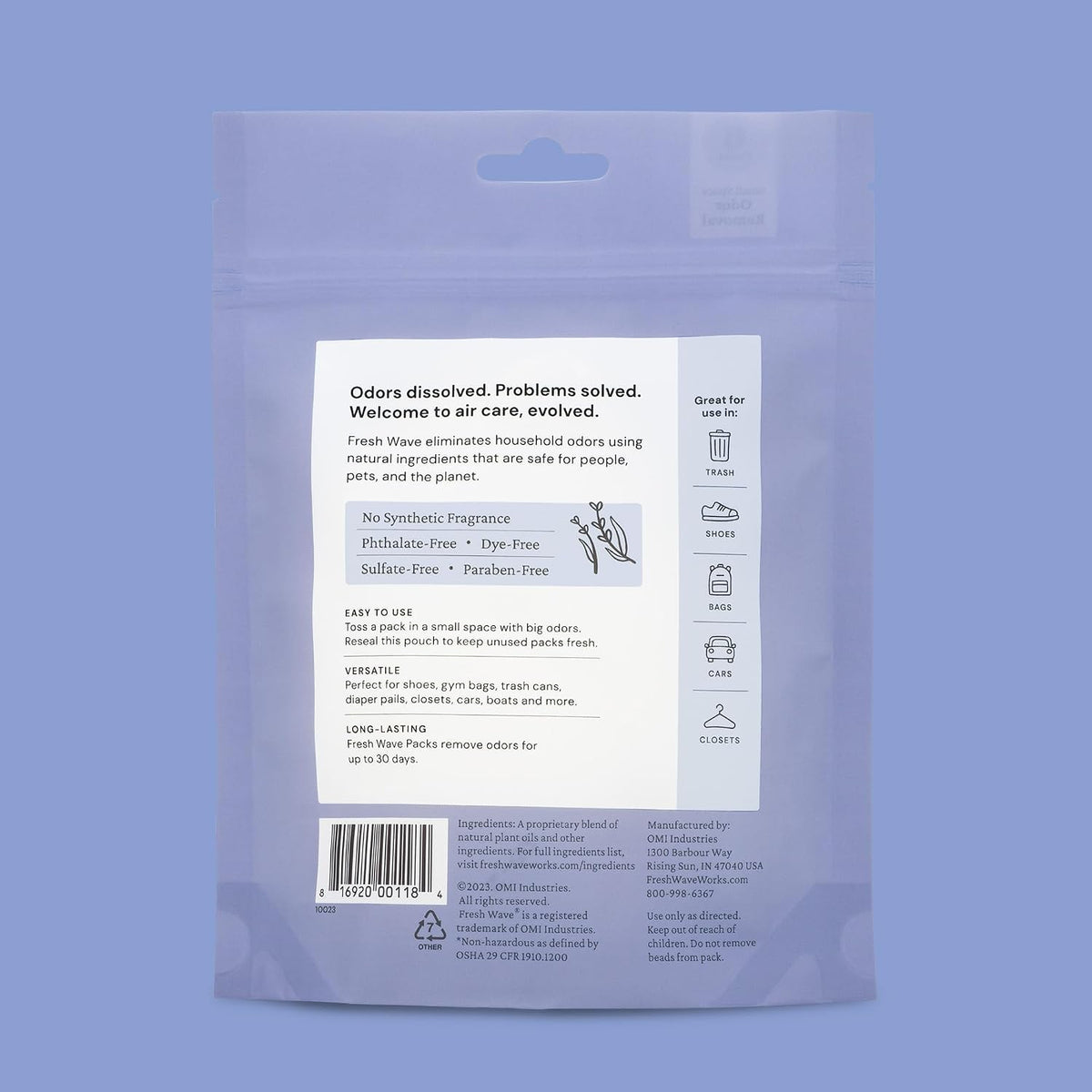 Odor Eliminator Packs, 16-Pk for Home & Small Spaces, Original