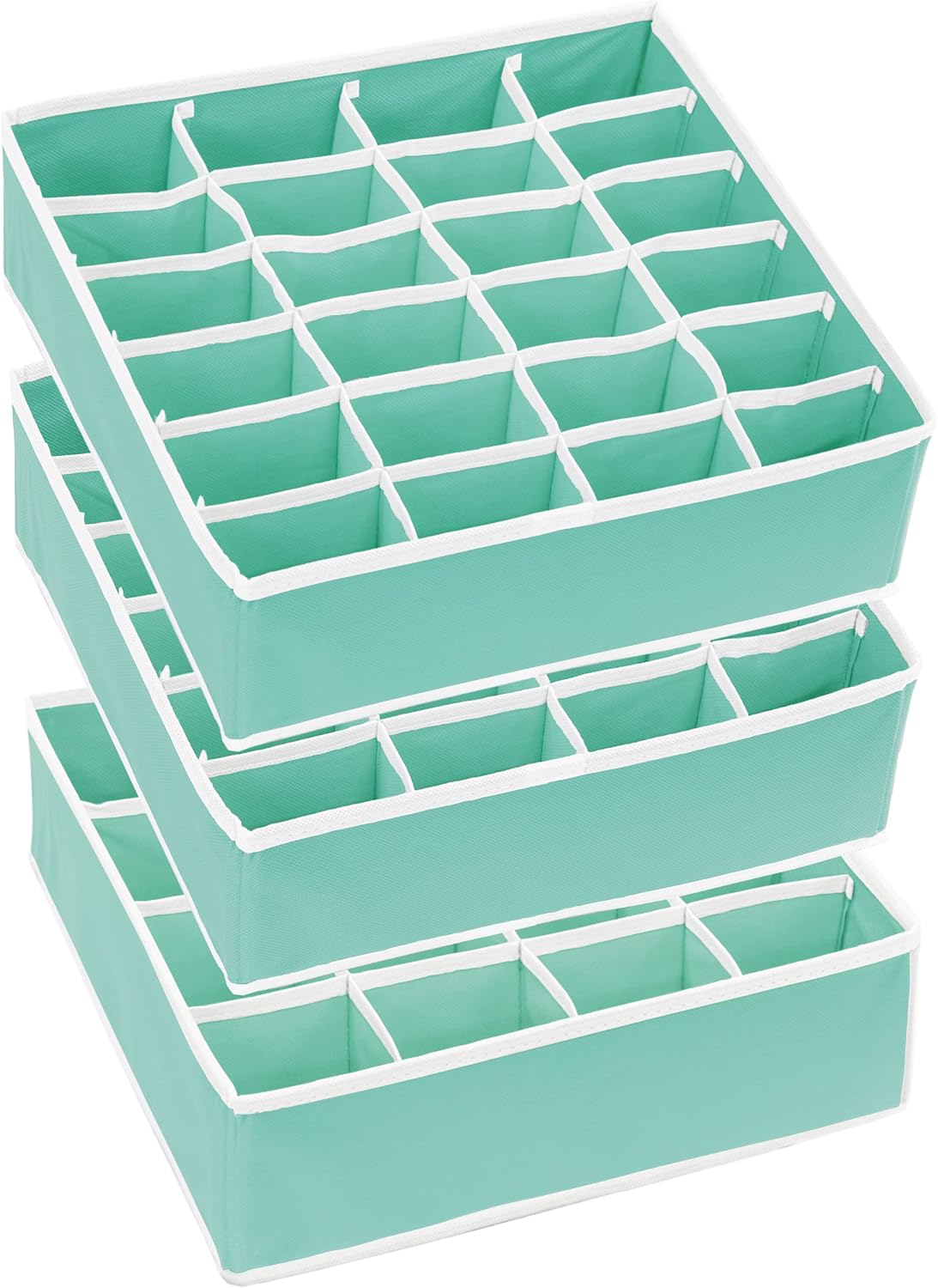 Closet Sock Organizer, 24 Cell, Pink