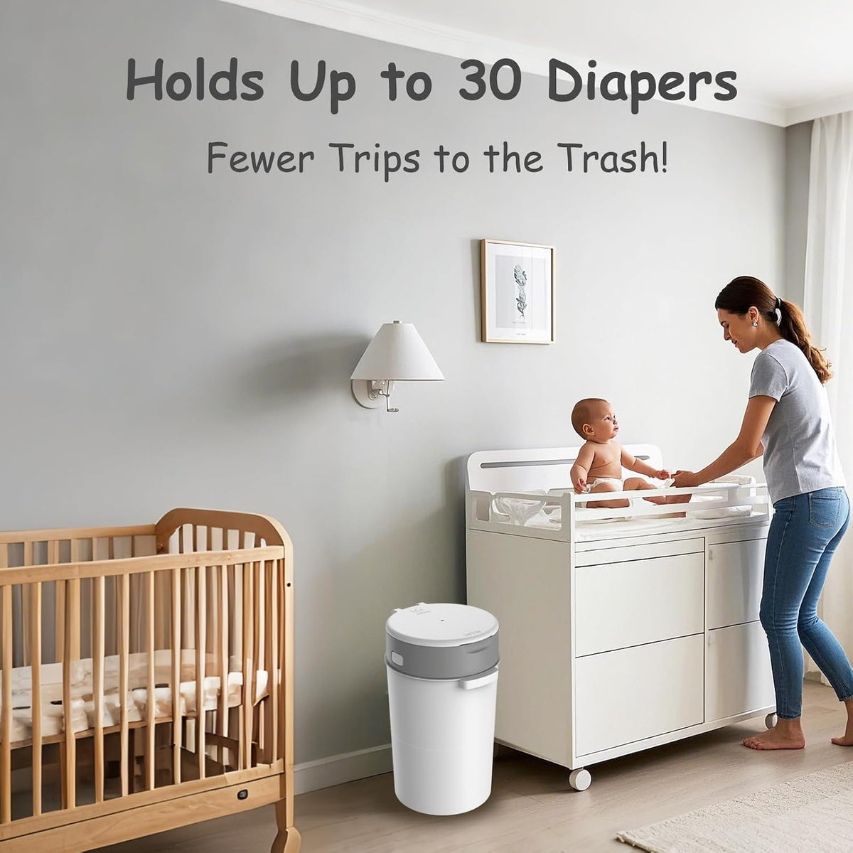 Diaper Pail Refills Compatible with Bellababy Diaper Pails Lavender Scent, 8 Pack(270 inches/pcs)