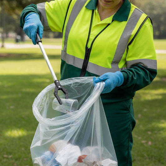 20-30 Gallon Clear Trash Bags 30" x 37" Can Liners Case of 500