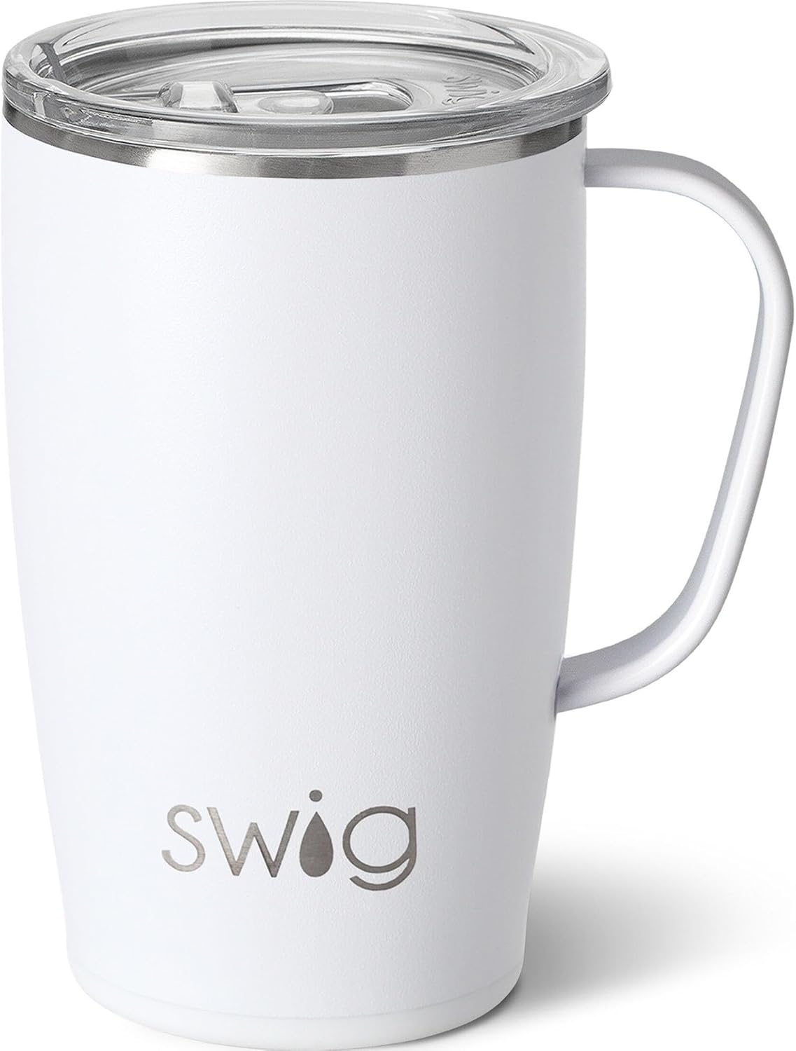 22oz Travel Mug, Insulated Tumbler with Handle and Lid, Cup Holder Friendly, Dishwasher Safe, Stainless Steel, Travel Coffee Cup, Insulated Mug with Lid (Ultra Violet)