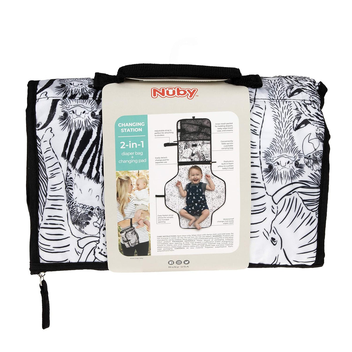 Nuby Portable Baby Changing Pad Station