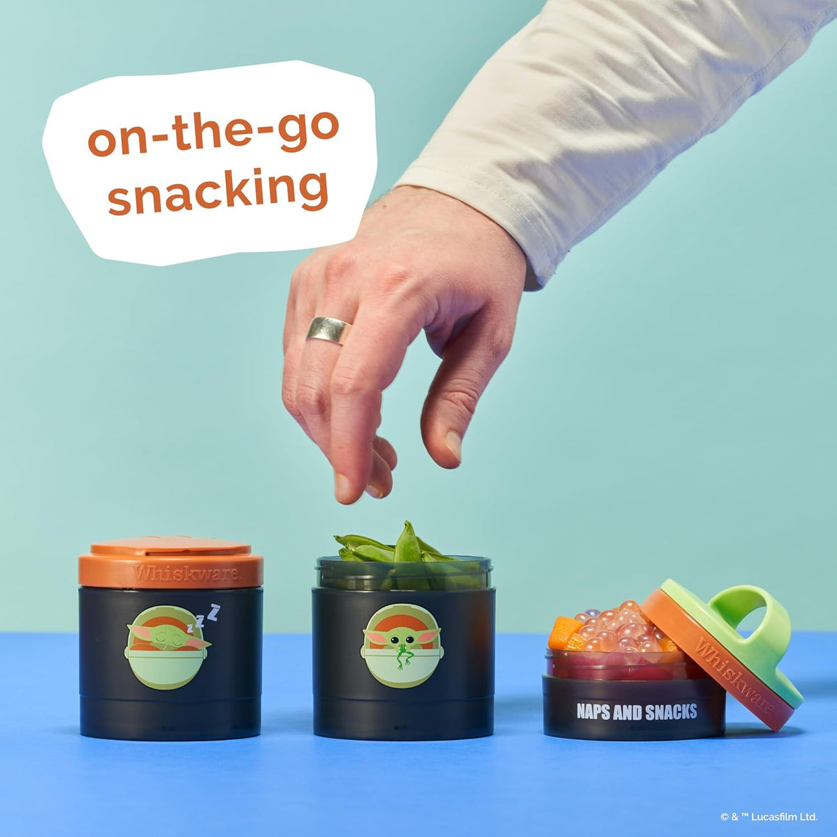 Star Wars Snack Containers, 3 Snack Cups, The Child Little Bounty