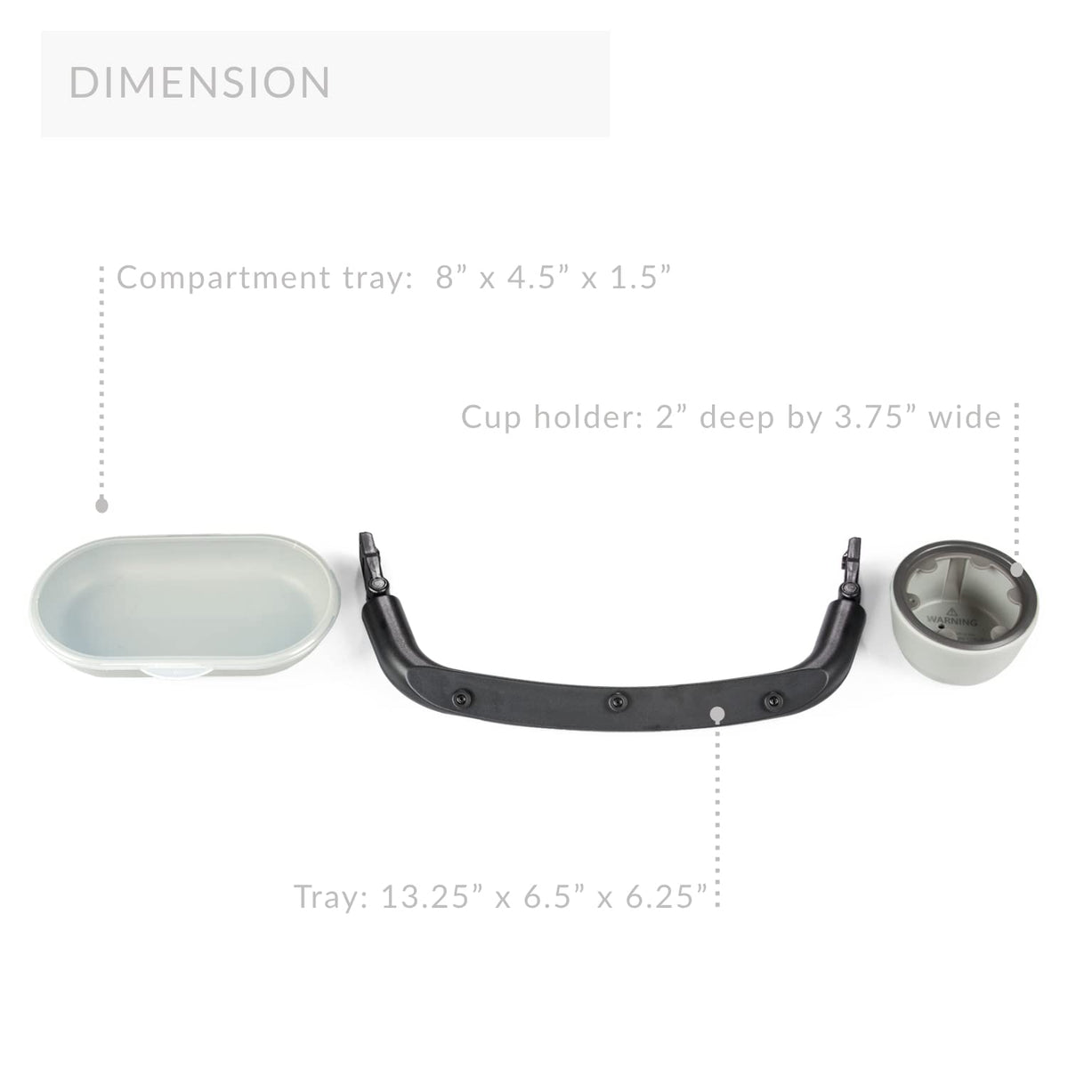 PEG Stroller Child's Tray - Accessory- Compatible with Ypsi Stroller