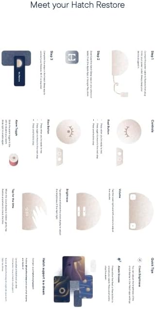 Hatch Restore 3 Sunrise Alarm Clock & Sound Machine, Smart Light (Putty)