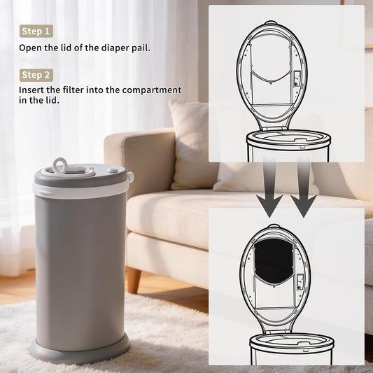 12 Pack Baby Diaper Pail Deodorizer fit for Ubbi Diaper Pail