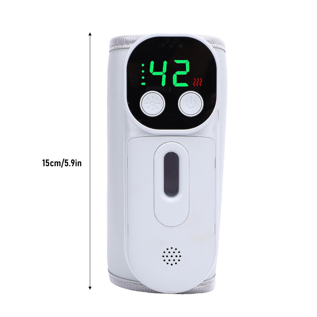 Portable Bottle Warmer Cordless Milk Bottle Heater Rechargeable 18W 8000mAh Constant Temperature Fabric and ABS for Travel Home Night Feeding Parents