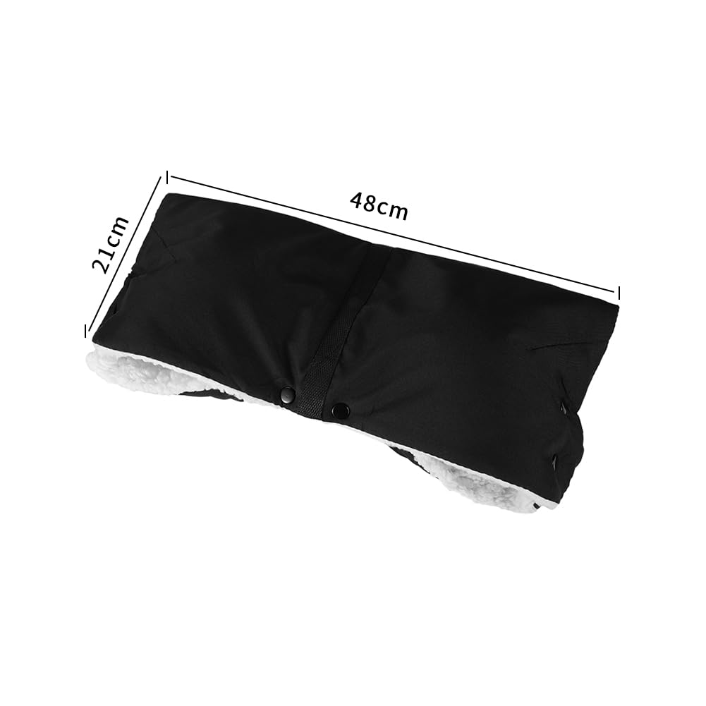 Winter Stroller Gloves Universal Fleece Lined Stroller Hand Muffs Windproof Warm Baby Carriage Hand Warmers