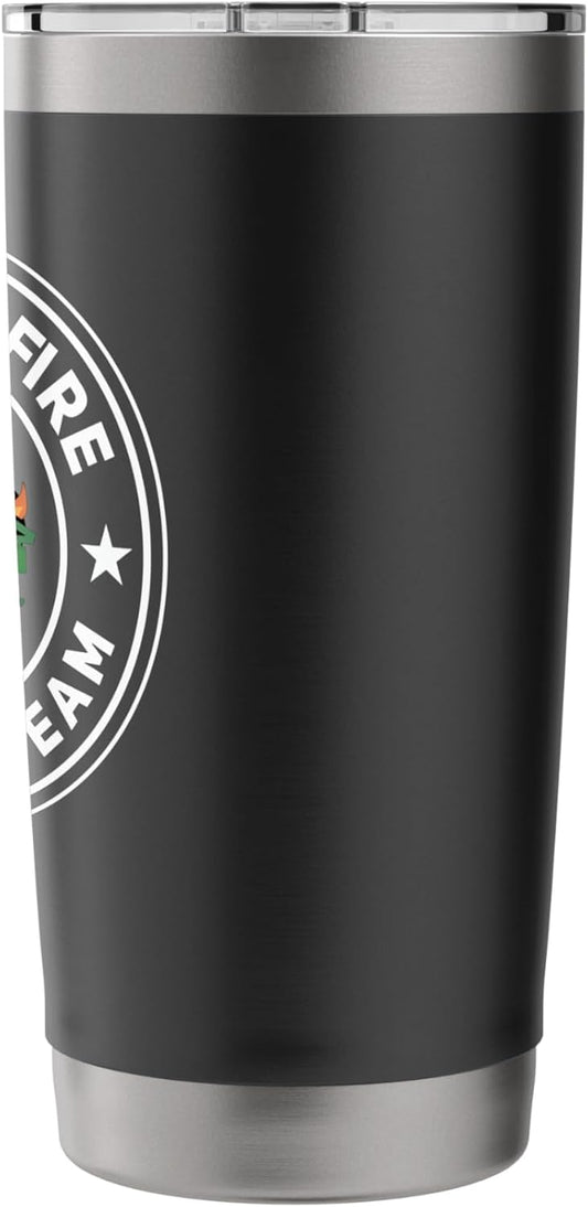 Dumpster Fire Response Team Funny Work Workplace Job Meme Stainless Steel Insulated Tumbler