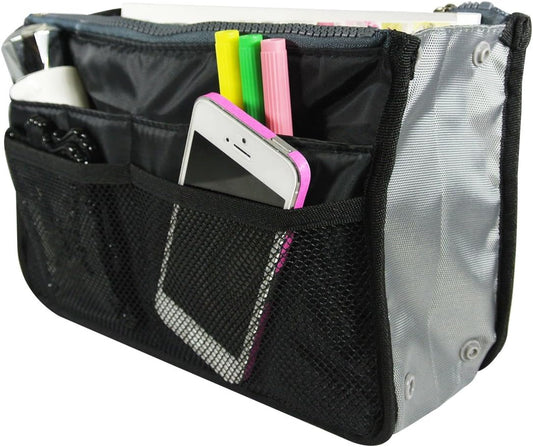 ® Unisex Bag Insert Organizer, Travel Bag Organizer - Grey