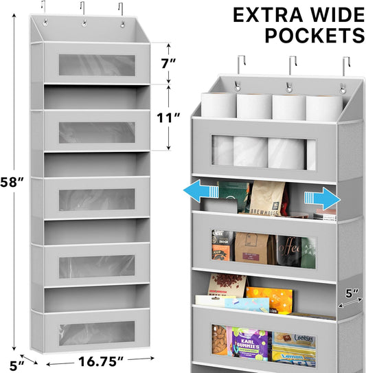 Extra Large Heavy Duty 10 Pockets Over the Door Organizer