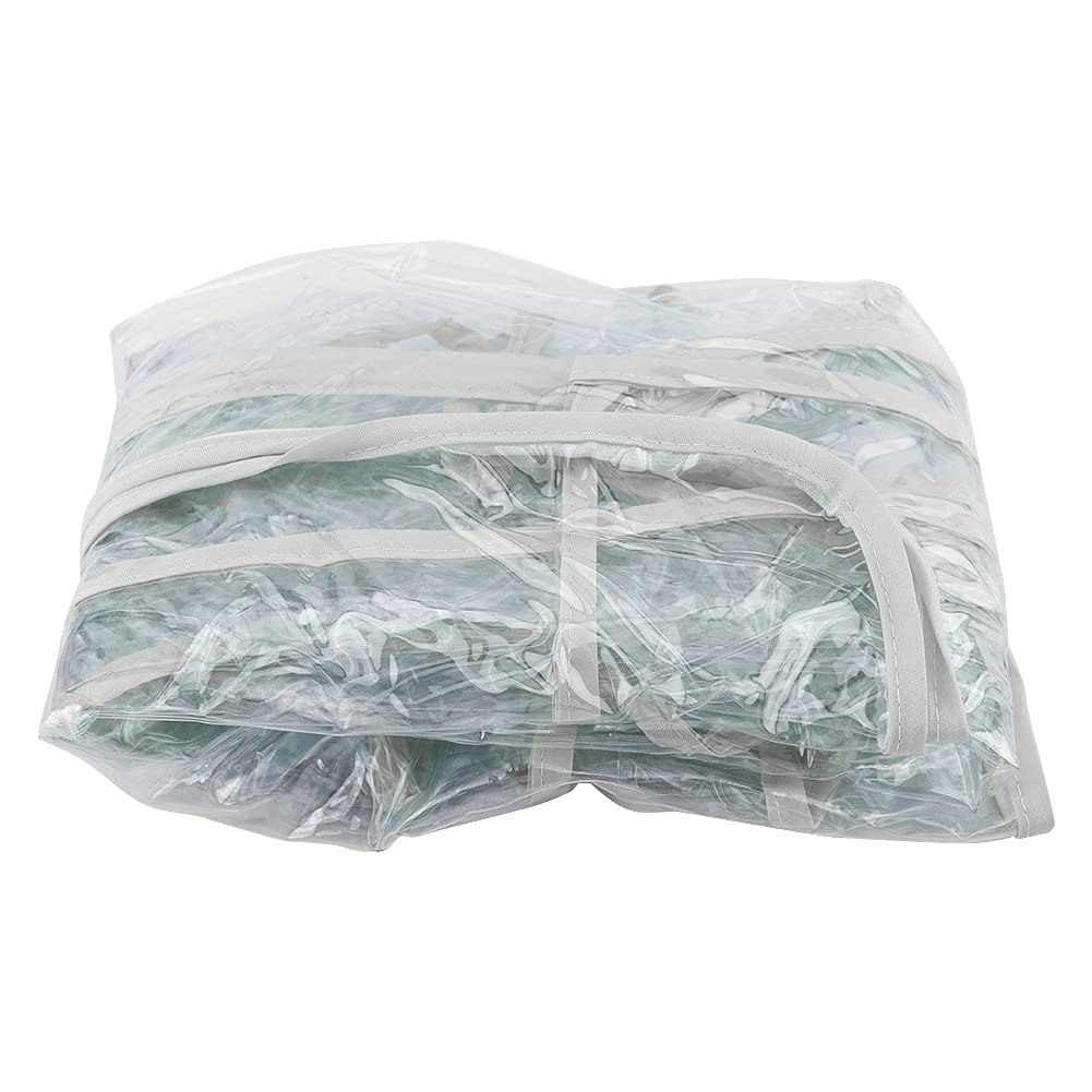 Clear Breathable Stroller Rain Cover EVA Half-Open Windproof Weather Travel Accessories Compatible with Most Standard Strollers