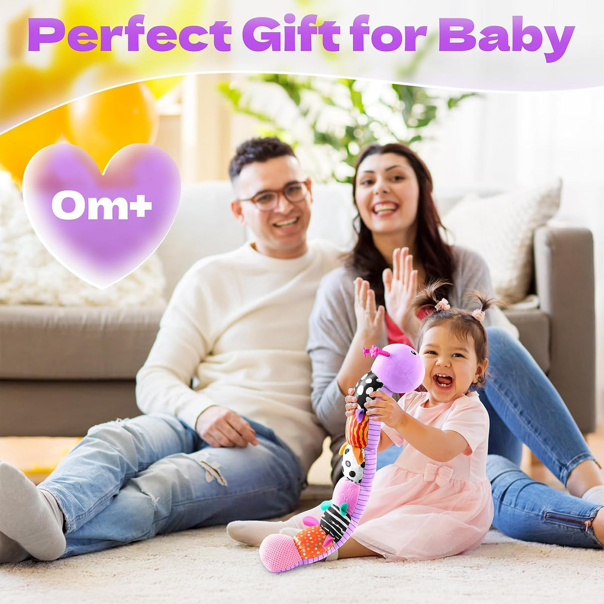 Musical Stuffed Caterpillar Toys with Teether and Baby Mirror