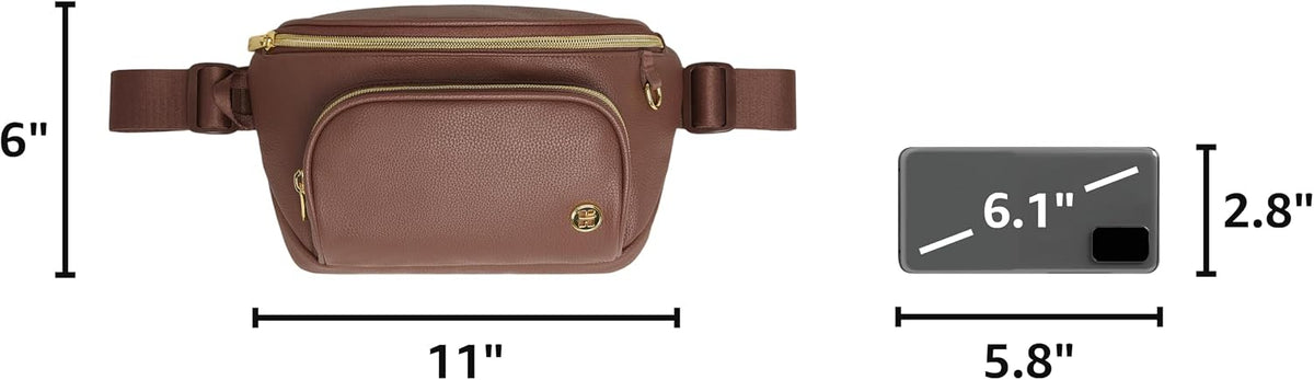 Unisex-Adult Diaper Waistpack Crossbody Bag